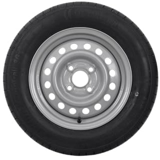 KENDA Anhänger Komplettrad 145/80 R13 78N mit Stahlfelge 4Jx13 4x100 ET30, Tragfähigkeit 425 kg, bis 140 km/h für leichte Pkw-Anhänger und Campingtrailer