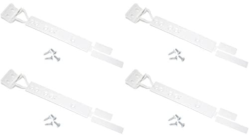 Ufixt 4 x Universal Integrated Sliding Door Hinge Mounting Kit Fits AEG, Ariston, Baumatic, Beko, Belling, Bosch, Candy, Caple, Coolzone and Daewoo