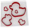 Custom Cutters Duck Shape Cutters | Set of 5 Plastic Cutter for Baking, Fondant, Clay, Pastry, Icing, Jewellery (1.5/2/3/5/8CM)