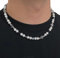 Bysonglezai Halskette Herren Anhänger Chain Ketten Dame Geschenk Hip Hop Original Perlenkette Mann Ice Cracked Stone Perlenkette Ästhetische Farbe