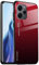 EASSGU Funda Adecuada para Redmi 12 (4G) / Redmi 12 5G (6.79 Inches), Carcasa Trasera de Vidrio Degradado, Funda para Teléfono Móvil Anticaída y Antiarañazos - Negro Rojo