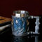 Mittelalterlicher blauer Drache D&D Game Mug of Throne Merchandise Bierkrug Wikinger Bierkrug Tasse Edelstahl Kaffeetasse Geschenkbecher für Männer Drachensammler Motto-Party-Dekoration