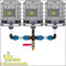 IBC Tank Container Verbinder für PE Rohr Regen Wasser Adapter S60x6 Winkel T-Stück Kupplung PP > Set11 für 3 IBC + Hahn1 Pos.2
