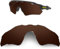 HiCycle2 Polarized Replacement Lenses fit for Oakley Radar EV Path Sunglasses (braun)