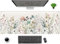 Cute Wild Flower Desk Mat, Boho Aesthetic XL Large Extended Gaming Mouse Pad with Stitched Edges, Computer Laptop Mousepad Keyboard and Mat for Women Office Decor, Beige, 31.5x11.8x0.12 In