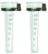 Relaxdays Regenmesser 4er Set, mit Halterung, Niederschlagsmesser Garten, Skala 35 mm/m², Kunststoff, grün/schwarz
