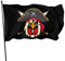 Piraten-Huhn-Flagge für drinnen und draußen, mit Öse, für Garten, Hof, Wikinger, Banner, Dekoration, 90 x 152 cm