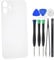 Sunrise glow White Back Glass Replacement for iPhone 12 Mini with pre-Cut Adhesive