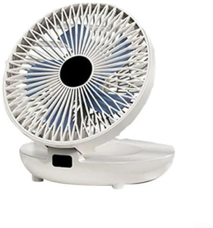 UTTASU Ventilador de pared de diseño moderno, ventilador portátil de escritorio, larga vida útil (blanco)