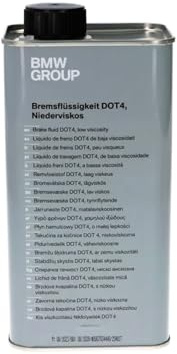 BMW Genuine Brake Fluid DOT4 Low Viscosity EU 1000ml Fits E12 E24 83135A82511