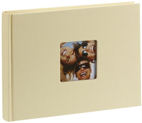 walther design Fotoalbum creme 22 x 16 cm mit Cover-Ausstanzung, Fun FA-207-H