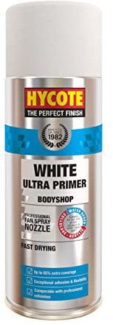 Hycote Bodyshop Fast Drying Aerosol Car Spray Paint, Ultra Primer, White, 400 ml