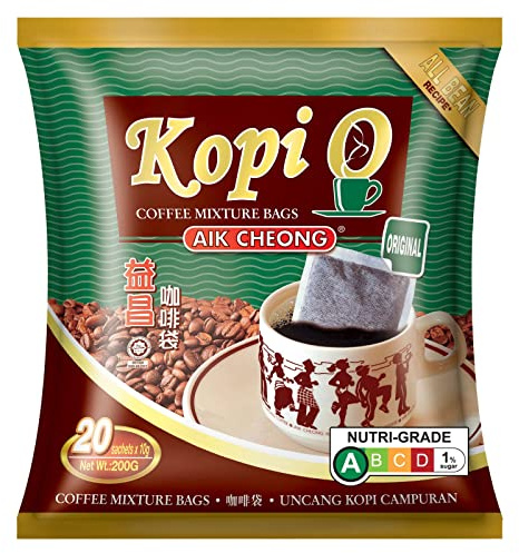 Aik Cheong Coffee Mixture Bag Kopi O 200g. (10g. x 20 Sachets)