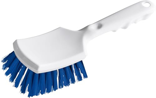 haug bürsten - Autowaschbürste mit kurzem Griff - Ideale Pflege fürs Auto - Material: weichem PVC - Farbe: Weiß - Made in Germany