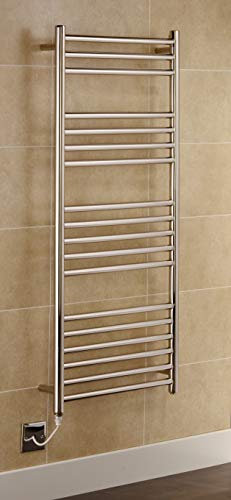 Manissa Electric Boston Stainless Steel Towel Rail 500mm W x 1200mm Bathroom Towel Radiator Warmer