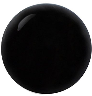 Quiges Austauschbare Mini Coin 12mm Wechselstein Schwarz Achat Naturstein für Ringe-Ohrringe-Anhänger-Armband Halter