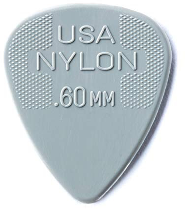 DUNLOP Nylon Standard 0,60 mm grau, 24er Pack Plektren (44F060)