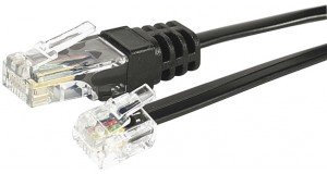 Dexlan Cordon de raccordement téléphonique RJ11/ RJ45 3 m