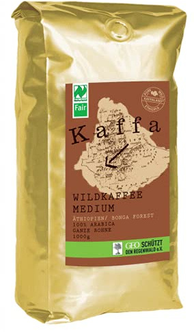 Kaffa Bio Wildkaffee Medium Bohne 1000 g