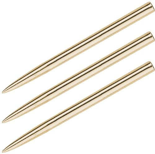 Unicorn Replacement Steel Dart Points | Standard Length 34.9 mm | Gold | 3 per Pack