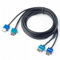 2m Slim HDMI Twin-Twin Cable, The World's Slimmest HDMI Lead? (Gold Plated, 1080p, High Speed, ARC)