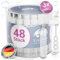 EinsSein Seifenblasen Hochzeit Lovegläschen Set weiss 48 Stück | Gastgeschenke für die Hochzeit Taufe Geburtstag Verlobung | keine Flecken auf Kleindung | Mini Hochzeitsseifenblasen Herz Herzgriff mit