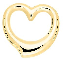 MyGold Ciondolo a forma di cuore Senza Catena, in oro giallo, 333/585/750 Oro (8/14/18 carati), 13 mm x 12 mm, a forma di cuore, collana Verity MOD-03921