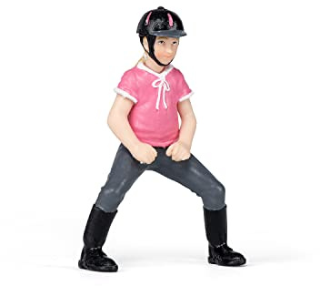 Papo - Realistische Kinderreiterin-Figur - 3 Jahre + - Kollektion Reiterwelt - Kreativspiel Reitunterricht - Geschenkidee Spielzeug für Mädchen und Jungen