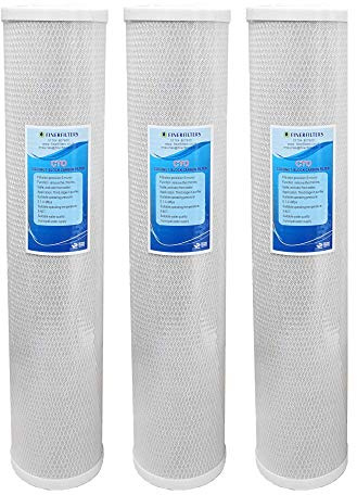 20 x 4.5 Jumbo Carbon Block Water Filter by Finerfilters (3 Pack)