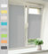 Vkele Plissee ohne Bohren Klemmfix – Faltrollo Jalousie Hellgrau 105x120cm(BxH), Lichtdurchlässig & Blickdicht, Sonnenschutz & Sichtschutz, Easyfix Rollo für Fenster & Tür