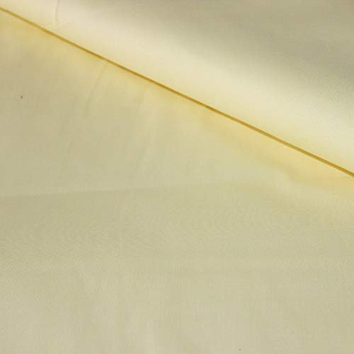 Pingianer 100% Baumwolle Uni Einfarbig Baumwollstoff Kinderstoff Meterware Handwerken Nähen Stoff (Gelb Hell, 200x160cm (8,99/m))