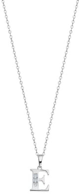 LOTUS SILVER LP3054-1/E LP3054-1/E Collier avec pendentif lettre E