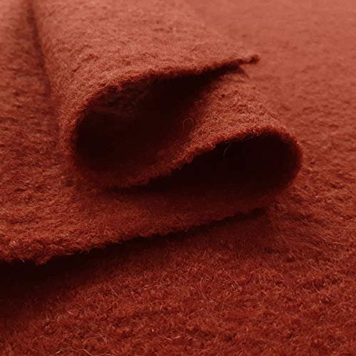 Öko-Tex® Walkloden - Polaris - hautsympathisch und wärmend - per Meter (Terracotta)