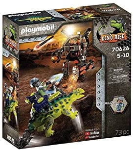 PLAYMOBIL Dino Rise 70626 Saichania: Abwehr des Kampfläufers, Ab 5 Jahren