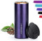 HASAGEI Insulated Travel Mug, Reusable Vacuum Stainless Steel Bottle for Hot and Cold Drinks - Leakproof Lid, 350ML (Nevy Blue)