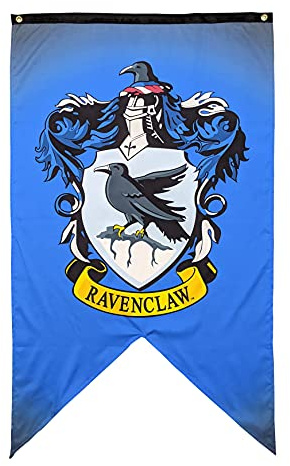 Harry Potter Wandbanner – große Größe 76,2 x 127 cm – Stoffbanner für den Innenbereich (Ravenclaw)