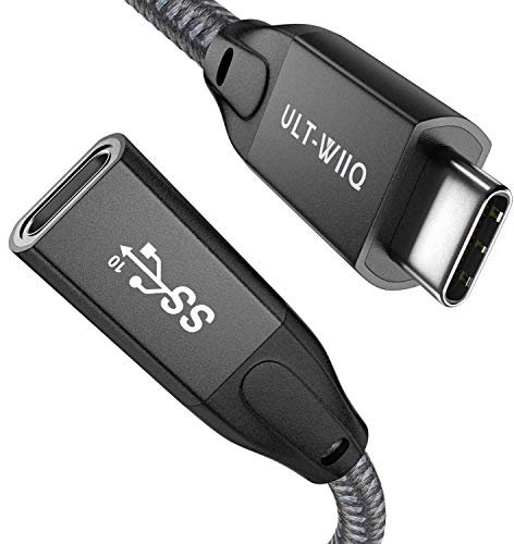 Verlängerungskabel USB Typ C, USB C 3.1 Gen2 10Gbps PD 100W 5A Fast Charging Cable with 4K@60Hz Video and Audio Transfer for MacBook Pro, iPad Pro, Samsung S22 S20 T5 T7 X5, Steam Deck (2M)