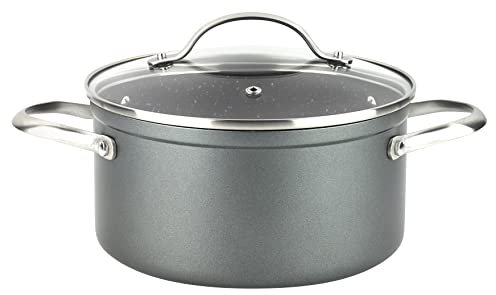 Fagor Savia - Cacerola 24 cm, Aluminio Forjado, Antiadherente Bicapa, Libre de PFOA, Todo Tipo de Cocinas, Inducción, Horno, Eficiencia Energética