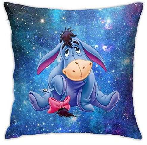 Lawenp Kissenbezug für I-Ah Überwurf-Kissenbezug Dekor-Kissenbezug für Holiday Sofa Bed Square 18 x 18 Zoll Pillowcase