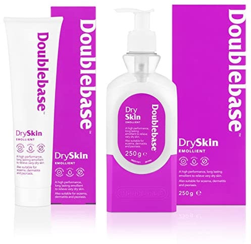 Doublebase Dry Skin Emollient. Clinically Proven Moisturiser for Eczema, Psoriasis and Dermatitis Treatment. 250g Pump Pack & 100g Tube