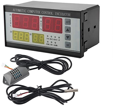 Termostato Per Termostato Per Incubatrice Per Uova Multifunzione Completamente Automatico Per Anatra Pollo Quaglia 16 X 9 X 8 Cm