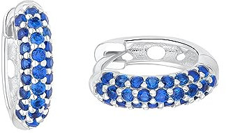 Prinzessin Lillifee Creolen 925 Sterling Silber Mädchen Kinder Ohrschmuck, mit Zirkonia synth., 1,2 cm, Silber, Kommt in Schmuck Geschenk Box, 2037072