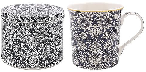 Lesser & Pavey William Morris Print Sunflower Mug in Tin Gift Boxed
