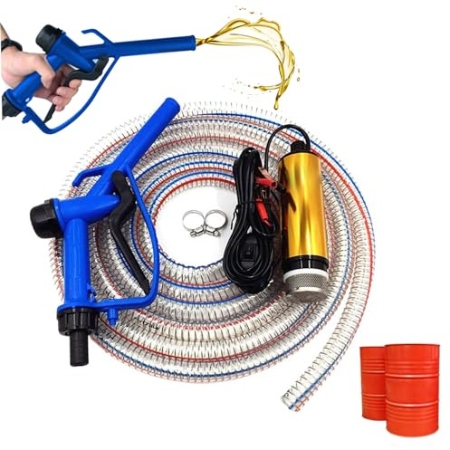 Pompe à huile électrique Extracteur Pompe Pompe de transfert d'huile 12V Pompe diesel Dissiver de carburant Kit combo de pulvérisateur de carburant, pompe de transfert d'huile Pompe de biodiese