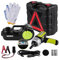 Kit de cric de voiture électrique 5 tonnes 12V + clé à chocs lumière LED cric hydraulique Portable 13.5-36 CM outil de réparation de voiture de levage de pneu Fonctionnalités Supérieures