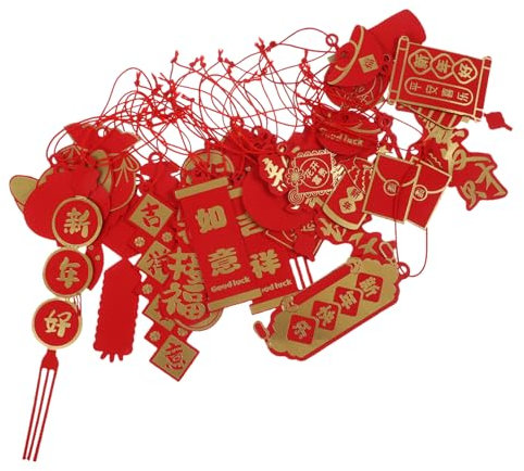 Cabilock 2 chinesische neujahrsdekoration büro Dekoration Frühlingsfest Dekoration Frühlingsfest Baumschmuck Frühjahrsfestdekoration Chinesische Bonsai-Anhänger chinesisches Papier