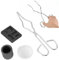 Kit de fusion de 4 pièces, Ensemble de 4 Pièces Four de Fonderie Metaux, Creuset Fonderie, Pureté comprenant Creuset de Moule, Pince, Bol et Ensemble de Lingotage pour la Fusion de Lingots