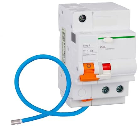 Disjoncteur différentiel EA9RN1C1630CA EA9R 1P+N C16A 30mA CA 1P+N | C | 30mA | 16A Disjoncteur miniature EA9A