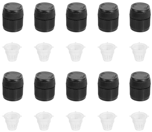 Fukaisu 10 Pack Shrub Bubbler Sprinkler Heads for 1/2 inch, Adjustable Water Flow Shrub Sprinkler Head Male Thread Irrigation Spray Emitters with 10 Filters for Tree Garden Watering System