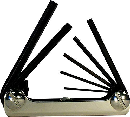 Eklind 20911 Steel Handle Fold-up Hex Key Allen Wrench - 9pc Set SAE Inch Sizes 5/64-1/4